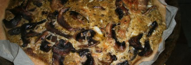 Tarte aux champignons et curry