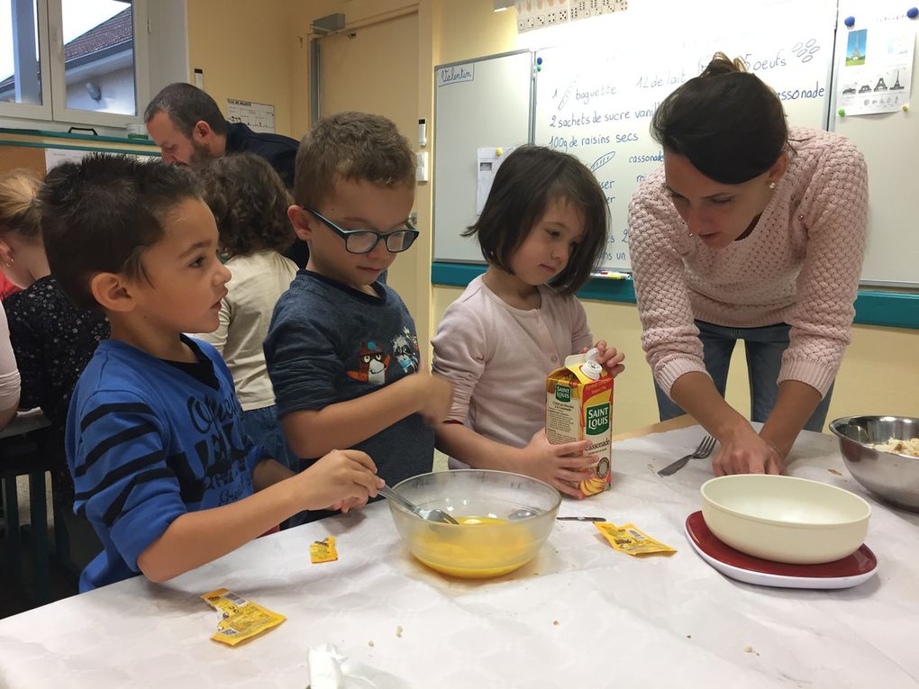 Atelier cuisine GS/CP: le pudding aux raisins secs