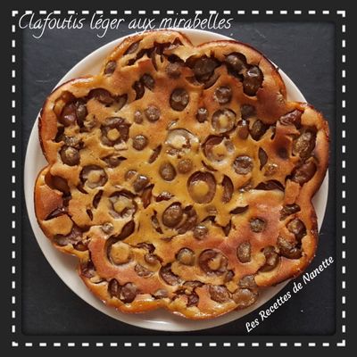 Clafoutis léger aux mirabelles