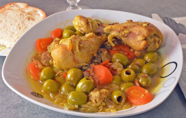 Poulet aux olives