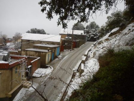 souvenir de la tempête de neige en février 2012 a Tifra