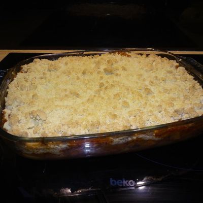 Crumble pommes poires cannelle 