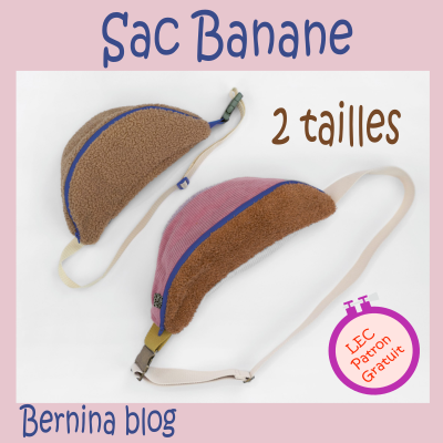 Sac banane de Bernina blog - Patron couture gratuit