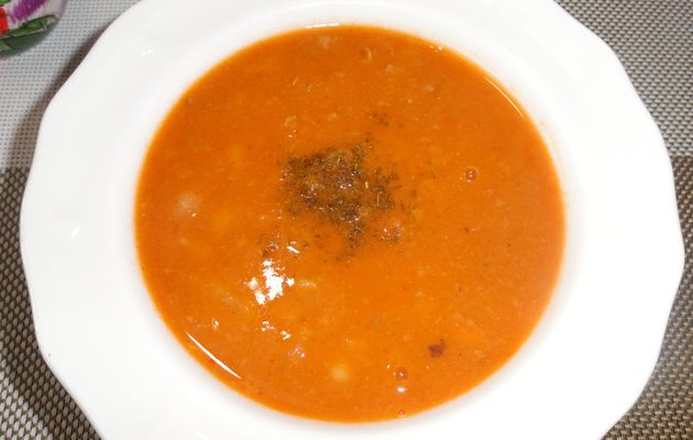 Charba loubiya (soupe d'haricots blancs au cumin et vinaigre/ plat traditionnel Algérien 