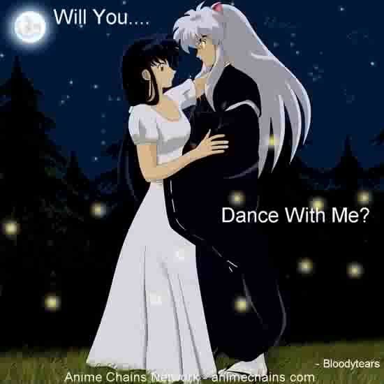 Inuyasha et surtout son amour pour Kagome =D