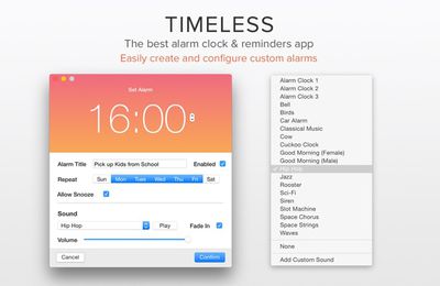 Timeless 1 3 – Gorgeous Alarm Clock And Reminder App