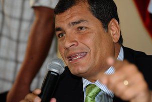 Rafael Correa Delgado, Président Socialiste de l'Equateur, soutient Jean Luc Mélenchon