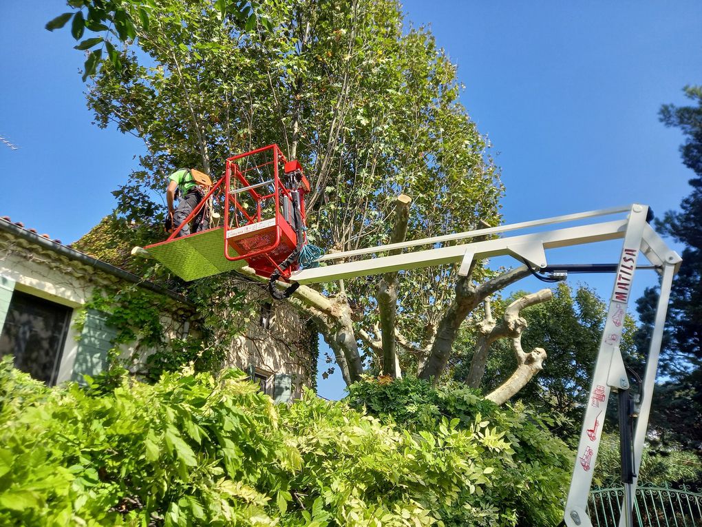 UTILISATION D'UNE NACELLE AVEC DEPORT