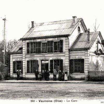 CP gare de  Vaumoise (Oise)