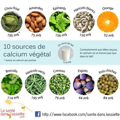 Équilibre alimentaire - Où est le calcium ?