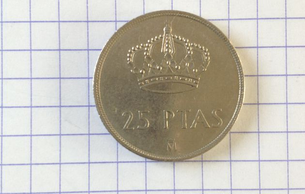 Pièce de Monnaie - Espagne - 25 Pesetas - 1983