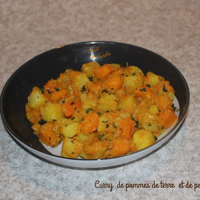 Curry  de pommes de terre  et de potiron