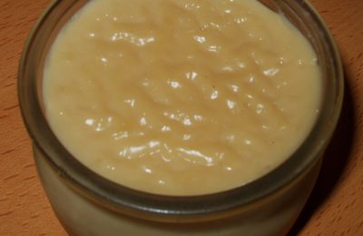 CRèME VANILLéE (sans oeufs)