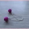 Boucles pendantes Fuchsia