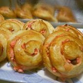 escargot brioché aux pralines roses - la cuisine de josette