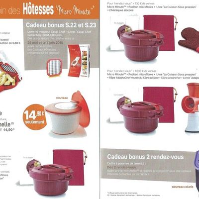 Cadeaux hôtesses de juin 2015