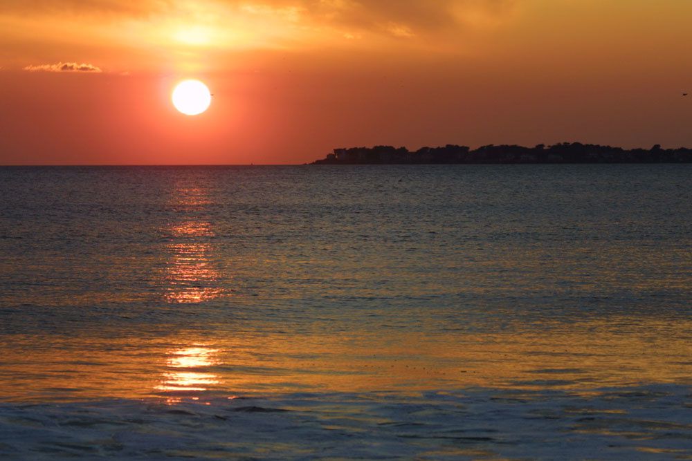 Couché de soleil baie de La Baule - Photos Thierry Weber Photographe de Mer Guérande La Baule