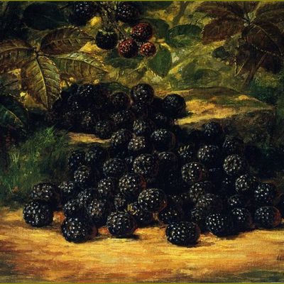 Fruits d'été par les peintres - August Laux (1853-1921) mûres