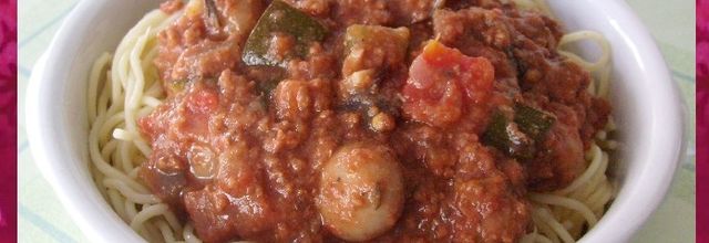 Sauce Spaghettis aux Légumes ...