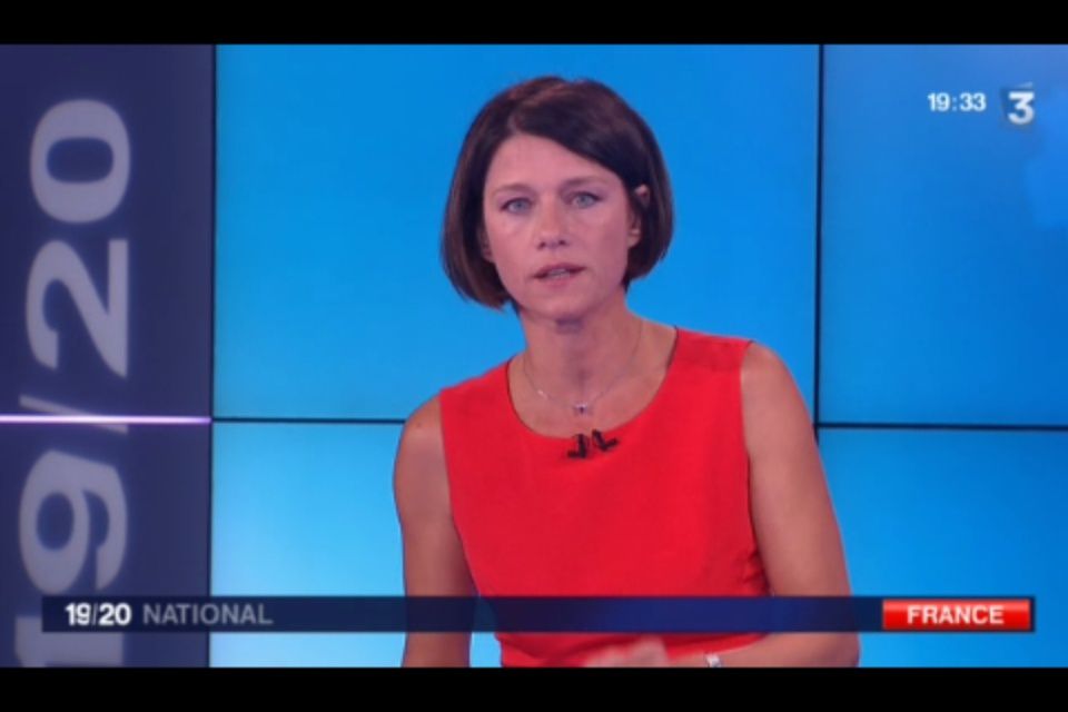 [2012 08 30] CAROLE GAESSLER - FRANCE 3 - LE 19-20 @19H30