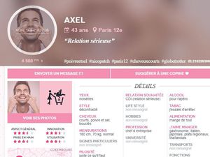 Photos volées et que vous trouvez sur le Web...Donc FAUX profil !