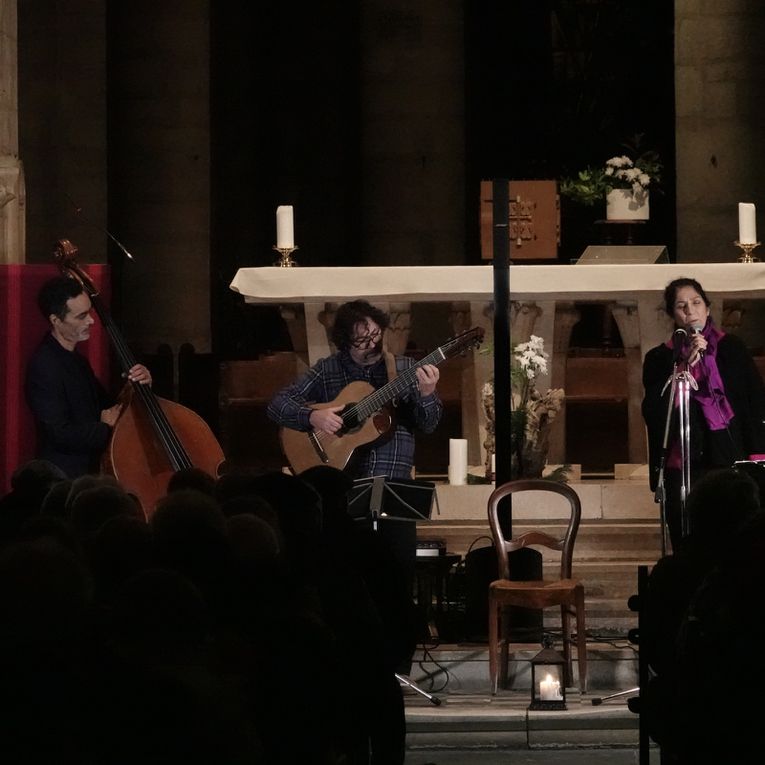 ALBA HACA TRIO (JOELLE CARMONA + OLIVIER CAHOURS + OLIVIER DUPUIS) - EGLISE DU PRE - 10 DECEMBRE 2023