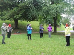 Qi Gong de printemps... avec pluie et eau