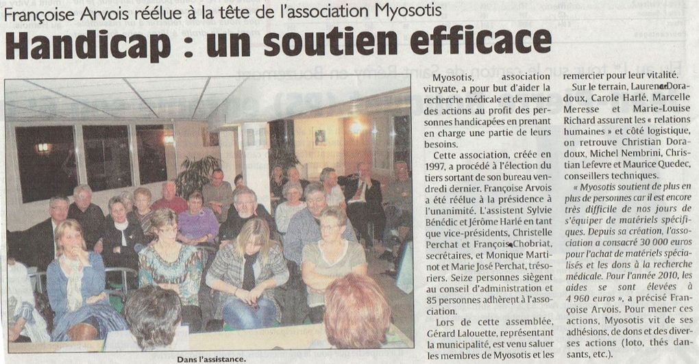 Myosotis, une association active pour la lutte contre le handicap.
Cet album regroupe les articles publiés par le quotidien L'UNION et parlant de nous.