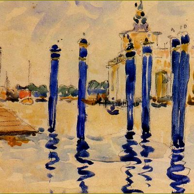 Venise par les peintres -  Henri Edmond Cross -  Venise - La Dogana