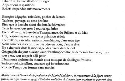 Lecture de Thierry Delhourme, 2007.