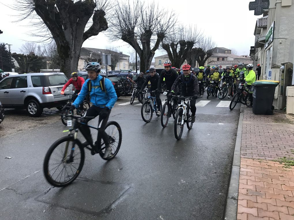 Rando VTT la LGV du 11 février a Castres Gironde . 