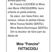 Décès dans la famille Vinciguerra - Le blog des Poggiolais