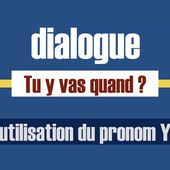 Pronom y dialogue en français facile