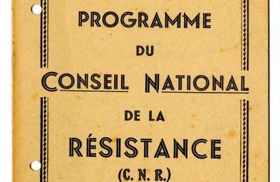 A la une du Cercle Jean Moulin en 15 mars : Programme du Conseil national de la Résistance | CHRD | Musée d'histoire | Lyon dans la guerre, 1939-1945