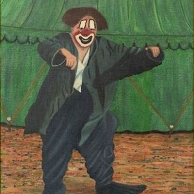 Clowns en peinture -  Camille Bombois (1883-1970) le clown Fratellini
