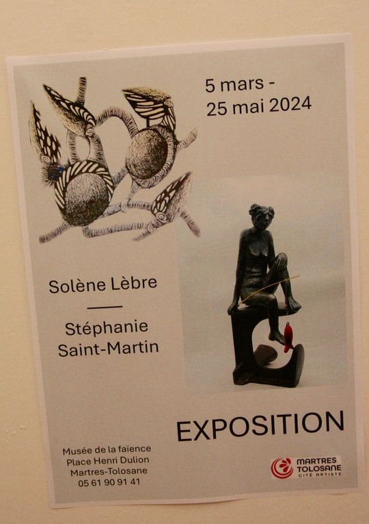 Martres-Tolosane - EXPOSITION DE SOLÈNE LÈBRE &amp; STÉPHANIE SAINT-MARTIN