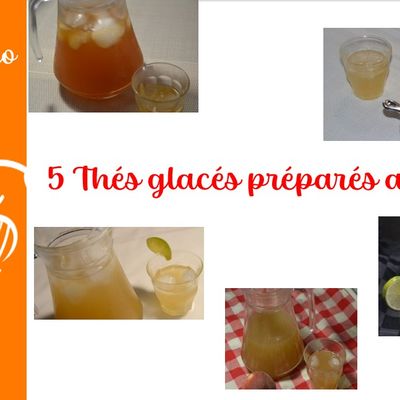 5 thés glacés préparées au Cookeo