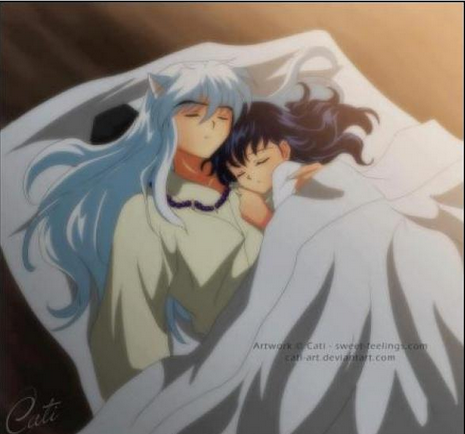 InuYasha duerme con Kagome