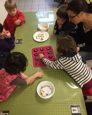 atelier cuisine dans la classe de TPS/PS