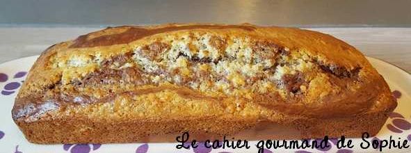 Cake marbré nutella noisette