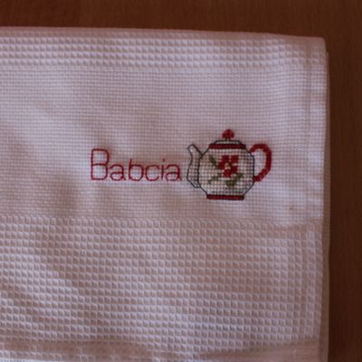 Torchon de cuisine : motif théière