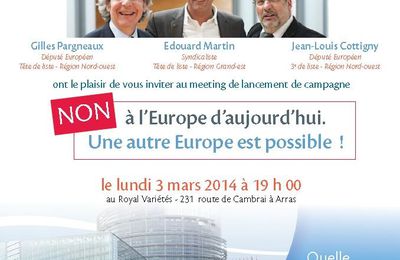 Meeting de lancement de campagne pour les élections européennes