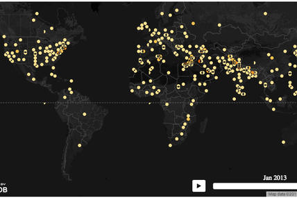 Map of Every Protest on the Planet Since 1979 