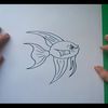 Como dibujar un pez paso a paso 6
