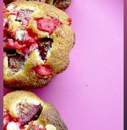Muffins aux figues fraîches et aux pralines roses: Girl power