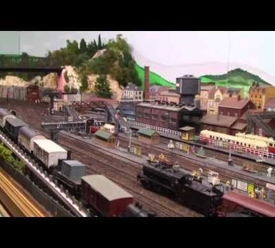 Train miniature HO Chalindrais ligne 2 (2ème réseau d'André Gay) vidéo 27