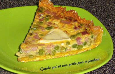 Quiche qui rit aux petits pois et jambon 8pp/pers