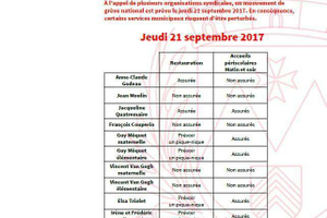 Grève du jeudi 21 septembre