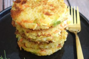 Galettes de riz et lentille corail aux petits légumes