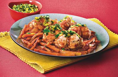  Ossobuco de lotte, gremolata de câpres